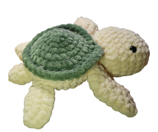 Adorable Velvety Sea Turtle plushie softie toy amigurumi